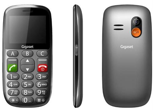 GIGASET CELLULARE DUAL SIM GL390 SILVER GRAY