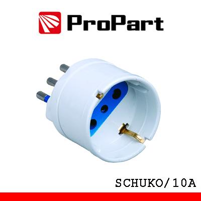 ProPart SPINA 10A 2P+T - PRESA SCHUKO 10A BIANCO
