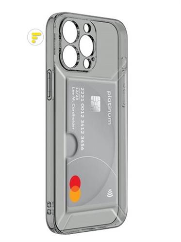 IPHONE 14 PRO CUST BACK COVER TPU SCOMPARTO CARTA NERO