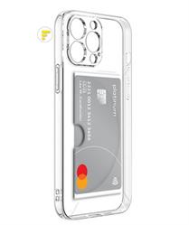 SAMSUNG S23 PLUS BACK COVER TPU SCOMPARTO CARTA TRASPARENTE