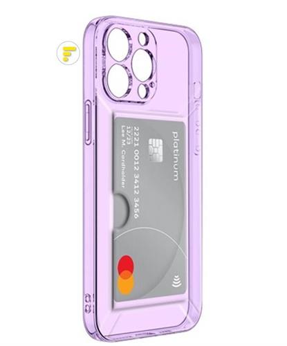 SAMSUNG S23 ULTRA BACK COVER TPU SCOMPARTO CARTA VIOLA