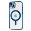COLL MAG SAFE TPU BACK RIGIDO IPHONE 15 PRO MAX BLU/TRASPARE