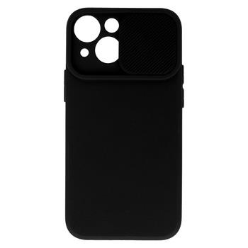 IPHONE 15 BACK COVER TPU VELLUTO SOFT COPRI FOTOCAMERE NERO