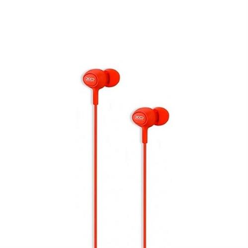 XO-S6 AURICOLARE STEREO A FILO 3.5MM SILICONE ROSSO