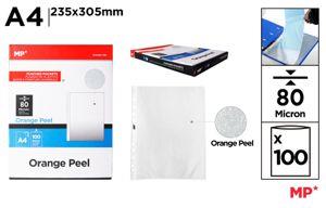 MP BUSTE FORATE 80 MICRON 297MMx210mm BUCCIA (6CF 100PCS)