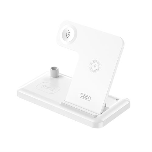XO CARICATORE 4 IN 1 220V 15W + PENNA QC TAVOLO BIANCO