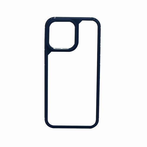 IPHONE 15 PRO 6.1 1.5MM TPU + PC SHOCK BACK COVER BORDI BLU