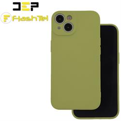 IPHONE 16 PRO CUSTODIA BACK COVER TPU VELLUTO SOFT OLIVA