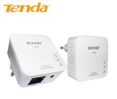 TENDA RIPETITORE P200 POWERLINE 2 MIN ADAPTER UP TO 200 MBPS