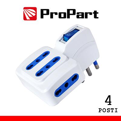ProPart ADATTATORE 4POS BIP + SP 16A + INT