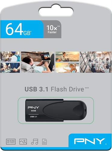 PNY CHIAVETTA Attaché 4 PEN DRIVE 64GB USB 3.1 (DTI)