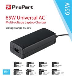 CARICATORE PER NOTEBOOK 65W MULTIVOLTAGGIO