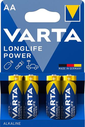 VARTA CONFEZIONE BATTERIE ALCALINE AA LONGLIFE POWER