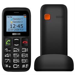 MAXCOM TELEFONO Classic 2G TASTO SOSBASE RICARICA NERO