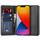 SAMSUNG S25 FE CUSTODIA BOOK 3 PORTA CARTE LIBRO ORIZZ NERO