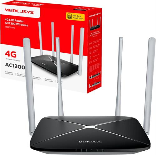 MERCUSYS ROUTER 4G LTE AC1200 MB135-4G