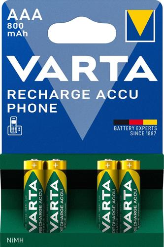 VARTA CONFEZIONE 4 BATTERIE MINI STILO 800 mAh AAA