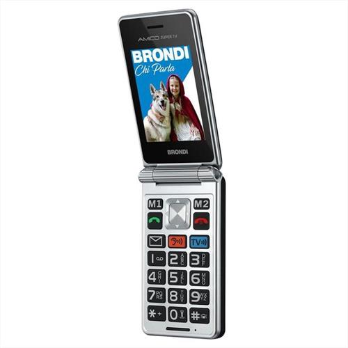 BRONDI TEL. CELLULARE AMICO SUPER TV DUAL SIM LCD 2.8 NERO