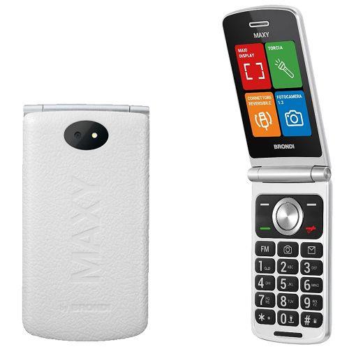 BRONDI TEL. CELLULARE FLIP MAXY 2 SIM LCD 2.8 BIANCO