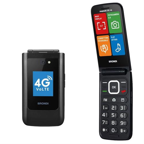 BRONDI TEL. CELLULARE MAGNUM 4 DUAL SIM 4G LCD 3.2 NERO