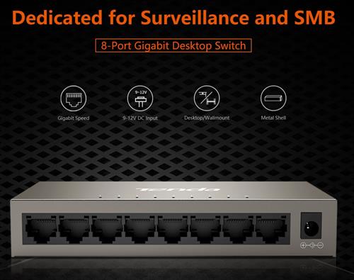 TENDA SWITCH COMPATTO 8 PORTE GIGABIT DESKTOP