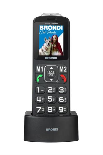 BRONDI TEL. CELL CONTROLLO REMOTO AMICO FLASH NERO BLACK