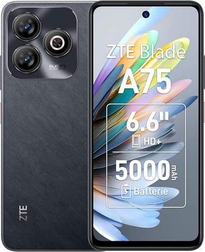 ZTE SMARTPHONE OPERATORE A75 4/128 BLACK INV/