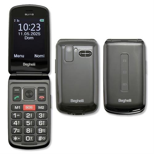 BEGHELLI CELLULARE GSM SENIOR LCD 2,8 2 SIM NERO