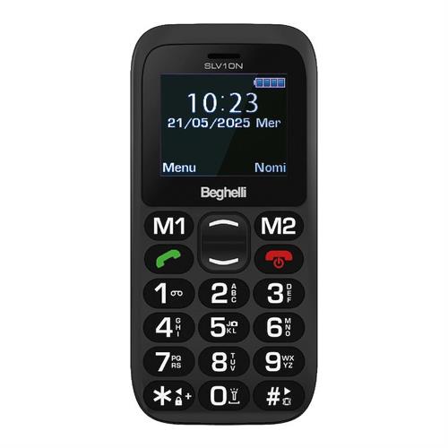 BEGHELLI CELLULARE GSM SENIOR LCD 1,77 2 SIM NERO