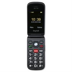 BEGHELLI CELLULARE GSM SENIOR LCD 2,4 2 SIM NERO