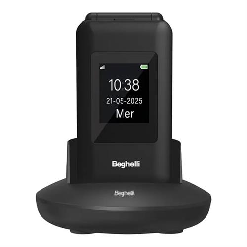 BEGHELLI CELLULARE GSM SENIOR 2 LCD 2,8 1,7 2 SIM NERO